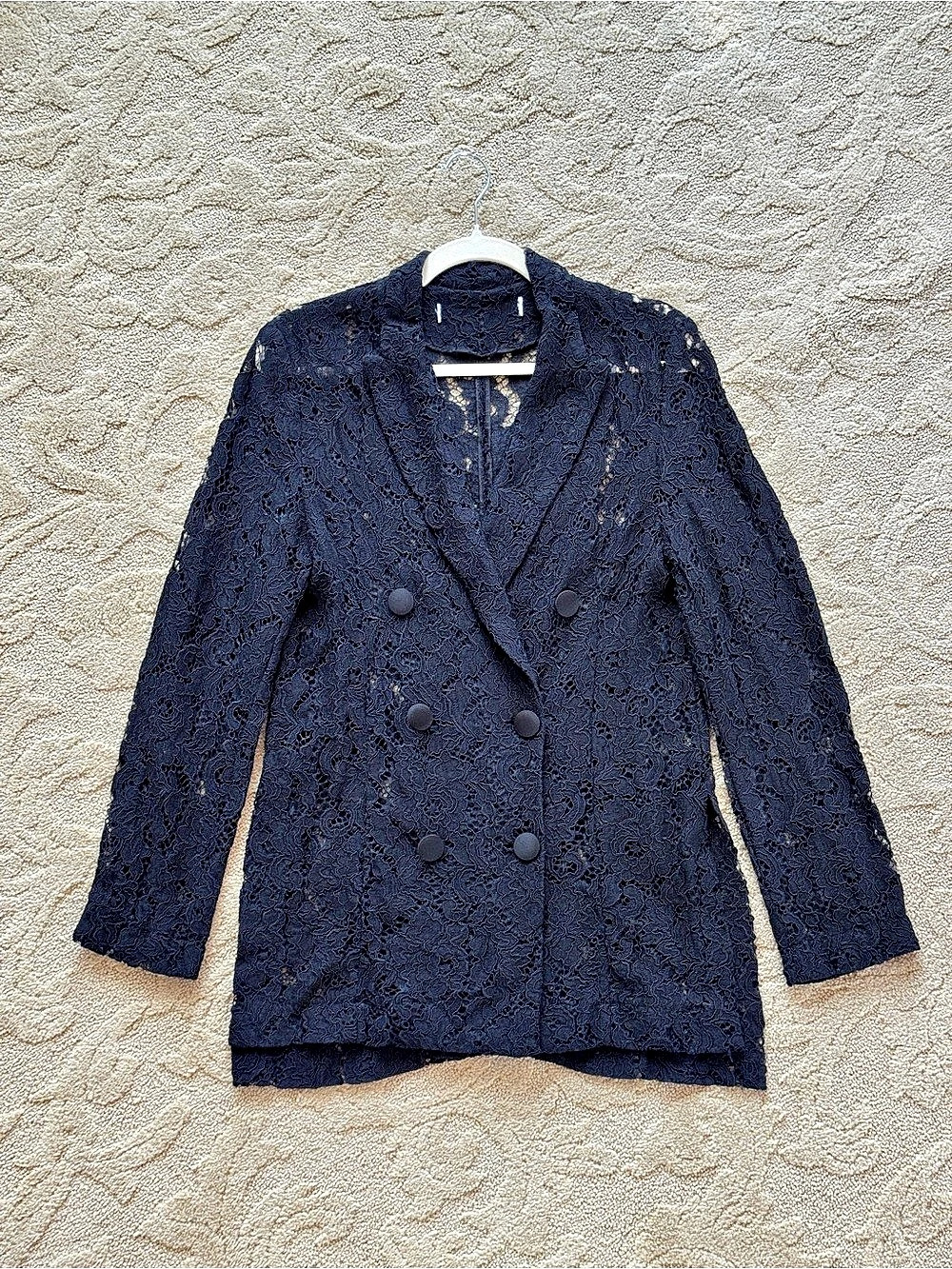 Black Lace Blazer Like New